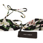 Dolce & Gabbana Black Lily Print Swimsuit Bikini Top Swimwear