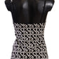 Dolce & Gabbana Black White Logo Print Camisole Top Underwear