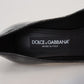 Dolce & Gabbana Black Leather Heels Pumps Plastic Wrapped Shoes