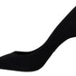 Dolce & Gabbana Black Suede High Heels Pumps Classic Shoes
