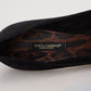 Dolce & Gabbana Black Suede High Heels Pumps Classic Shoes
