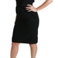 Dolce & Gabbana Black Sheath Stretch Formal Dress