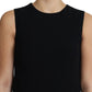 Dolce & Gabbana Black Viscose Stretch A-line Shift Mini Dress