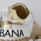 Dolce & Gabbana White and gold Super Queen Leather Shoes