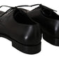 Dolce & Gabbana Black Leather Derby Formal Dress Shoes