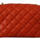 Versace Red Nappa Leather Medusa Small Crossbody Bag