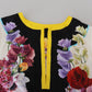 Dolce & Gabbana Multicolor Ortensia Silk Long Kaftan Dress
