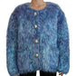 Dolce & Gabbana Multicolor Polyester Fringes Coat Jacket