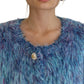 Dolce & Gabbana Multicolor Polyester Fringes Coat Jacket