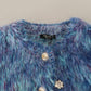 Dolce & Gabbana Multicolor Polyester Fringes Coat Jacket