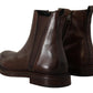 Dolce & Gabbana Brown Leather Chelsea Mens Boots