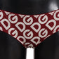 Dolce & Gabbana Multicolor DG Logo Print Slip Bottom Underwear