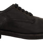 Dolce & Gabbana Black Leather Formal Lace Up Shoes