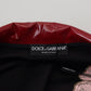 Dolce & Gabbana Maroon Floral Full Zip Polyester Women Jacket