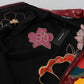 Dolce & Gabbana Maroon Floral Full Zip Polyester Women Jacket