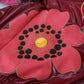 Dolce & Gabbana Maroon Floral Full Zip Polyester Women Jacket