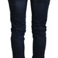 Acht Blue Cotton Low Waist Slim Fit Women Casual Jeans