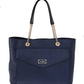 Kate Spade Blue Leather Halsey la vita Ostrich Handbag