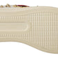 Dolce & Gabbana White Leather Gold Red Heart Sneakers Shoes