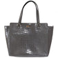 Kate Spade Gray Elissa Bristol Drive Croc Hand Bag