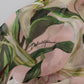 Dolce & Gabbana Pink Lily Print Silk A-line Pleated Maxi Dress