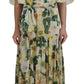 Dolce & Gabbana Multicolor Silk Floral Print Long Maxi Dress