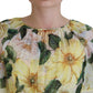 Dolce & Gabbana Multicolor Silk Floral Print Long Maxi Dress