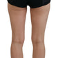 Dolce & Gabbana Black Quilted High Waist Hot Pants Shorts