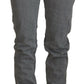Care Label Gray Washed Cotton Skinny Women Casual Denim Jeans