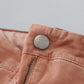 Acht Pink Mid Waist Slim Fit Women Casual Pants