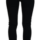 Dolce & Gabbana Black Viscose High Waist Cut Out Skinny Pants