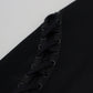 Dolce & Gabbana Black Viscose High Waist Cut Out Skinny Pants