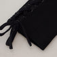 Dolce & Gabbana Black Viscose High Waist Cut Out Skinny Pants