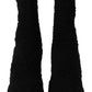 Dolce & Gabbana Black Stiletto Heels Mid Calf Women Boots