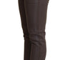 PLEIN SUD Brown Cotton Stretch Skinny Denim Jeans