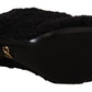 Dolce & Gabbana Black Stiletto Heels Mid Calf Women Boots
