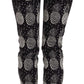 Dolce & Gabbana Black Pineapple Print Skinny Capri Pants