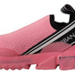 Dolce & Gabbana Pink Low Top Slip On Casual Sorrento Sneakers