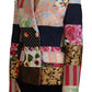 Dolce & Gabbana Multicolor Double Breasted Patchwork Jacquard Jacket