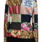 Dolce & Gabbana Multicolor Double Breasted Patchwork Jacquard Jacket