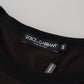Dolce & Gabbana Brown Cotton Slim Crewneck Pullover Sweater
