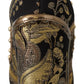 Dolce & Gabbana Gold Crystal Square Toe Brocade Pumps Shoes