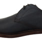 Dolce & Gabbana Blue Leather Derby Formal Shoes