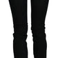 Costume National Black Mid Waist Skinny Denim Cotton Jeans