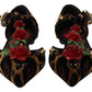 Dolce & Gabbana Brown Ballerina Embellished Leopard Print Shoes