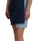 Dolce & Gabbana Two Tone Blue Patchwork Denim Mini Dress