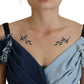Dolce & Gabbana Two Tone Blue Patchwork Denim Mini Dress