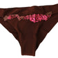 PINK MEMORIES Pink Brown Two Piece Swimsuit Beachwear