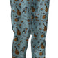 Dolce & Gabbana Blue Musical Instruments Print Tapered Pants