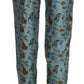 Dolce & Gabbana Blue Musical Instruments Print Tapered Pants